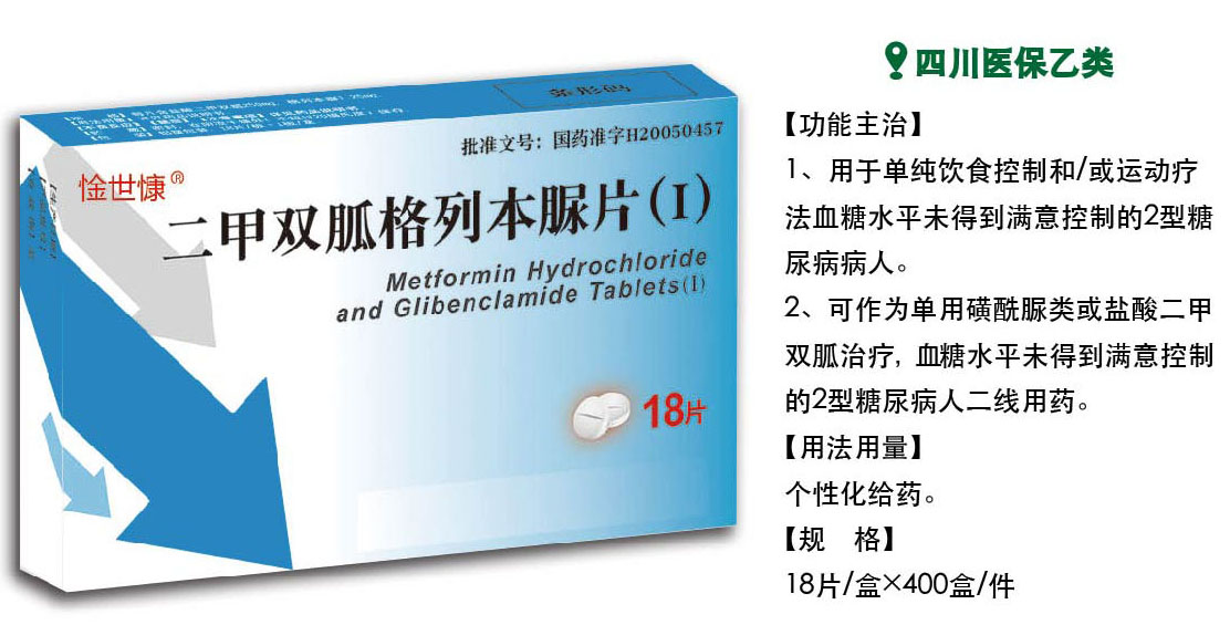 二甲雙胍格列本脲片